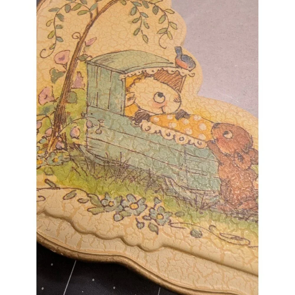 Really Woolly Psalm 127 Nursery Picture‎ frame 4x6 Victorian cottage core style